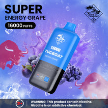 Load image into Gallery viewer, Tugboat 16000 (50mg) Puff Disposable Pod