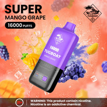 Load image into Gallery viewer, Tugboat 16000 (50mg) Puff Disposable Pod