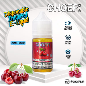 Choef Nic - Cherry Nic Salt, 30ml