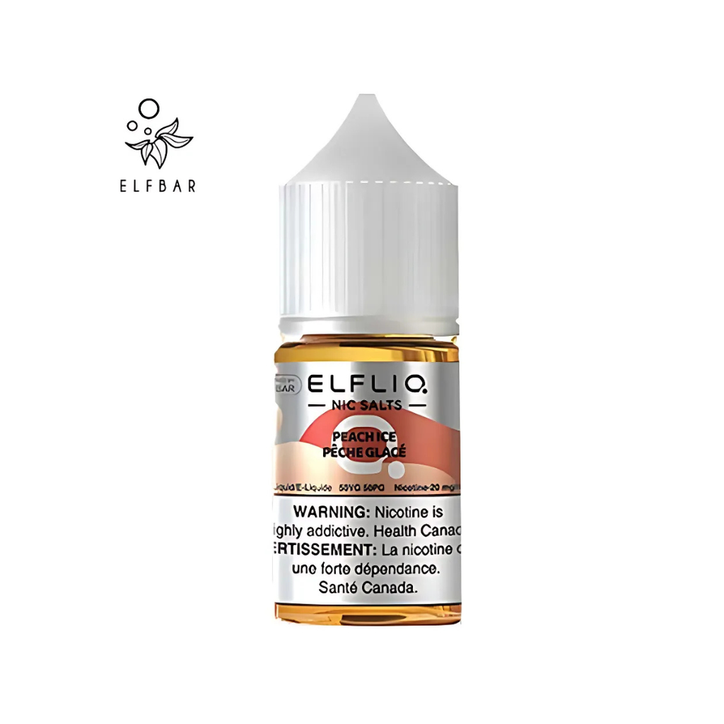 Elfliq - Peach Ice (50mg) Nic Salts, 30ml