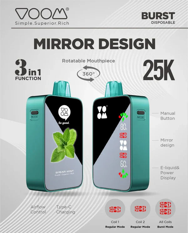 voom vape 25000 puffs Voom Burst (50Mg) 25000 Puffs Disposable – TVJB Ottery