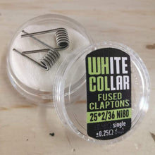 Load image into Gallery viewer, White Collar Coils - Fused Claptons 0.12 (Green)
