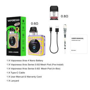 Vaporesso - Xros 4 Nano Pod System