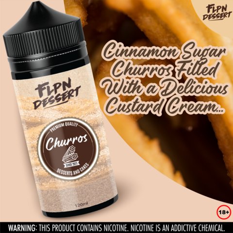 FLPN dessert E-liquid - Churros - 120ml 2mg