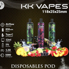 Load image into Gallery viewer, KK Energy 5000 Puff Disposable, 50mg
