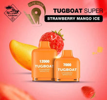 Load image into Gallery viewer, Tugboat (50mg) Super 12000 Puff Cartridges
